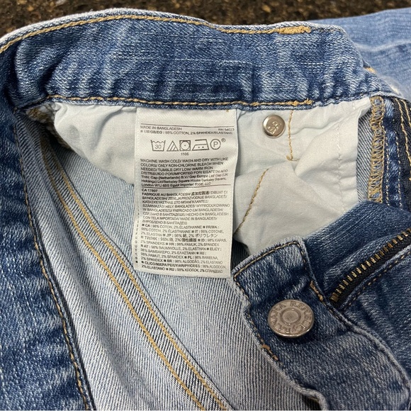 Banana Republic Light Blue Straight Cropped Distressed Womens Denim Jeans Pants - Picture 13 of 13